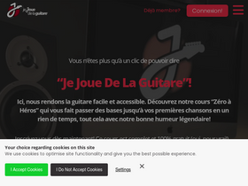 'jejouedelaguitare.com' screenshot