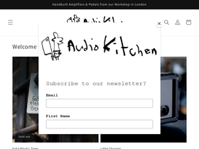 audiokitchen website screenshot