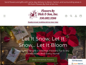 flowersbydickandson.com homepage screenshot
