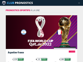 'clubpronostics.com' screenshot