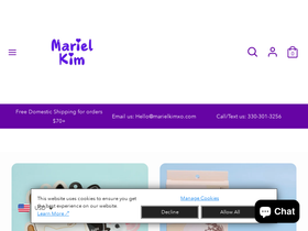 Mariel Kim website screenshot