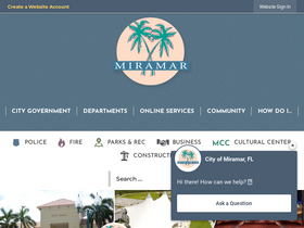 'miramarfl.gov' screenshot