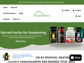kailashherbals.net homepage screenshot