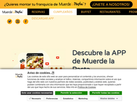 'muerdelapasta.com' screenshot