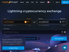 'fixedfloat.com' screenshot