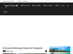 'lugaresturisticos.org' screenshot