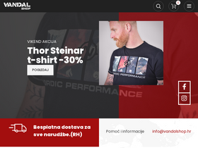 'vandalshop.hr' screenshot
