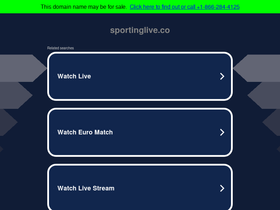 'sportinglive.co' screenshot
