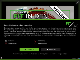 'fit-one.de' screenshot