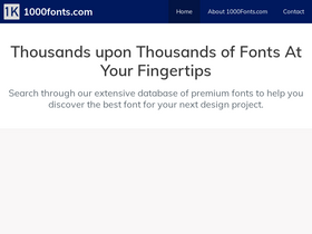 '1000fonts.com' screenshot