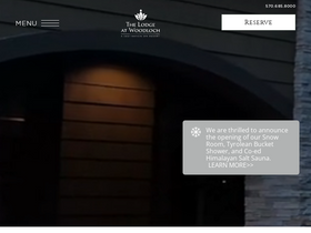 'thelodgeatwoodloch.com' screenshot