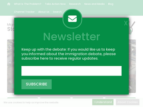 'migrationwatchuk.org' screenshot