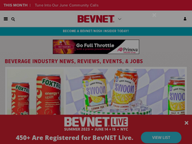 'bevnet.com' screenshot
