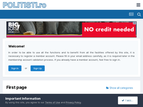 'politisti.ro' screenshot