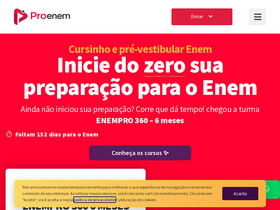'proenem.com.br' screenshot