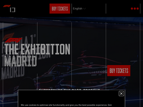 'f1exhibition.com' screenshot