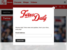 'twinsdaily.com' screenshot