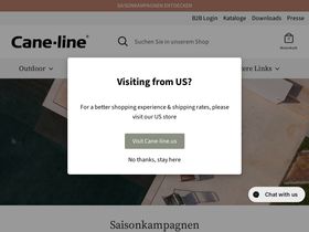 Cane-line homepage screenshot