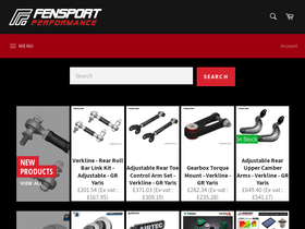 'fensport.co.uk' screenshot