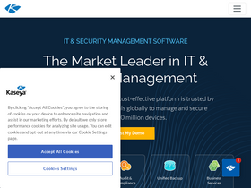 'kaseya.com' screenshot