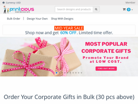 'printcious.com' screenshot