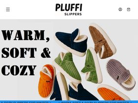 Pluffislippers homepage screenshot