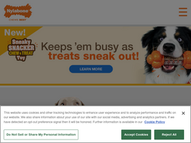 'nylabone.com' screenshot