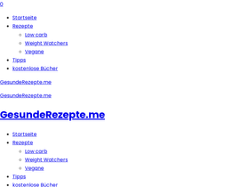 'gesunderezepte.me' screenshot