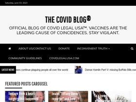 'thecovidblog.com' screenshot