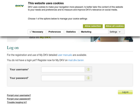 'mydkv.be' screenshot