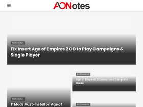 'ageofnotes.com' screenshot