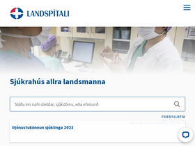 'landspitali.is' screenshot