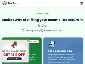 'tax2win.in' screenshot