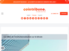 'cointribune.com' screenshot
