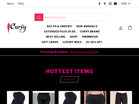 'buycurvy.com' screenshot