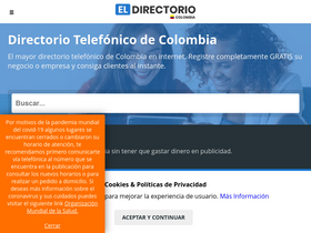 'eldirectorio.co' screenshot