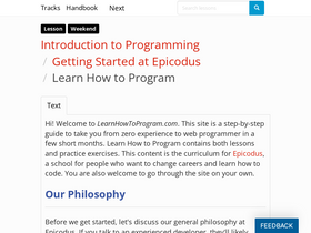 'learnhowtoprogram.com' screenshot