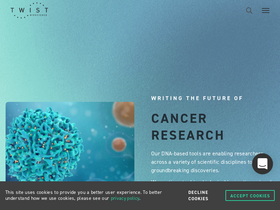 'twistbioscience.com' screenshot
