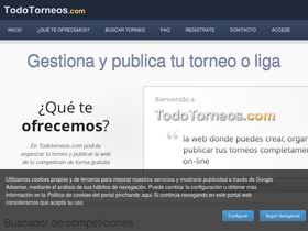 'todotorneos.com' screenshot