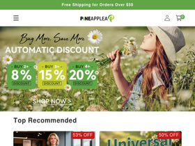 Pineapplea homepage screenshot