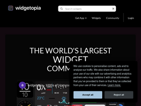 'widgetopia.io' screenshot