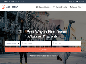 'dancelifemap.com' screenshot