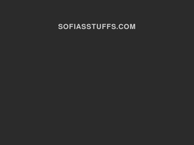 sofiasstuffs.com homepage screenshot