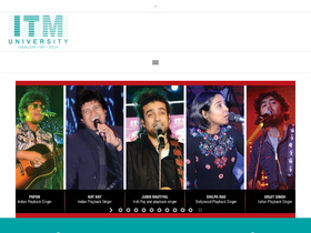 'itmuniversity.ac.in' screenshot