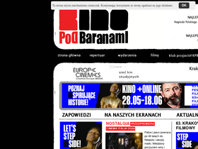 'kinopodbaranami.pl' screenshot