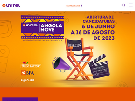 'unitel.ao' screenshot