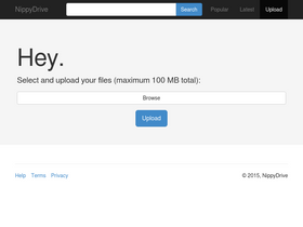 'nippydrive.com' screenshot