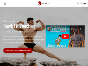 hawkfitcoaching.com homepage screenshot