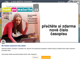 'vysokeskoly.com' screenshot