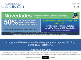 'autobuseslaunion.com' screenshot